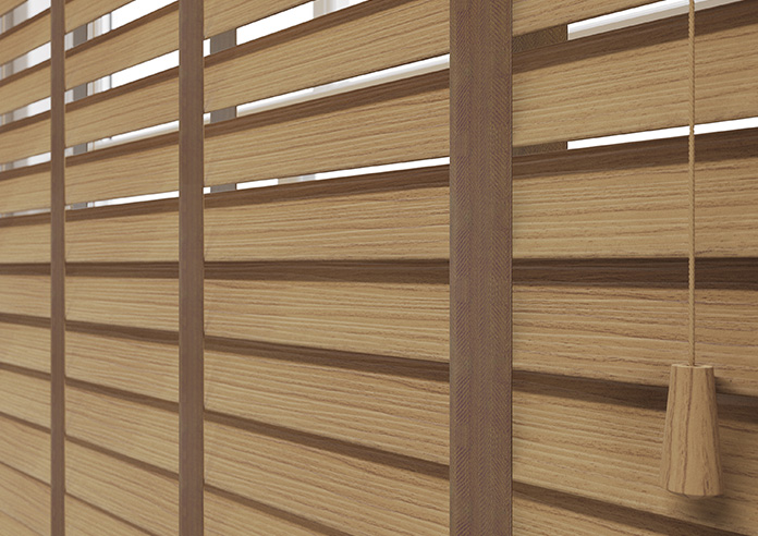 Ecowood Deluxe, Provincial Fine Grain - Motorised Venetian Blind - Image 4